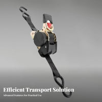Self-Retracting Cargo Strap Push-Button Tightening Self Retracting Cargo Strap Secure Locking Mechanism Automatic Ratchet Tie down for Moving, Trailer