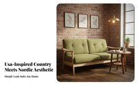 US-inspired Country design Wood Frame Fabric Armchair Removable and cleanable Cover Lounge Chair Designer Inspired Seating Furniture Fully Assembled for Interior Designers, Cafe Owners, Homeowners, Living Room, Bedroom, book corner corner, Office