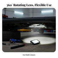 Vehicle Undercarriage Mirror Double Joint Telescopic Inspection Mirror Non-Slip Grip for Technicians