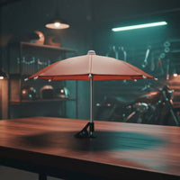 Portable Phone Umbrella with Clip Compact Mini Umbrella with Clamp Lightweight Accessory Anti-Glare for Outdoor Photography, Desk