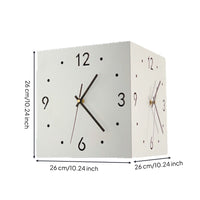 Double Sided Corner Wall Clock Luminous Corner Wall Clock with Light Modern for Hallway