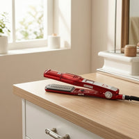 Steam Hair Straightener Five Heat Settings Steam Flat Iron PTC Heating Hair Straightener with Water Reservoir for Home