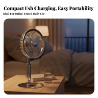 Foldable Desk Fan Easy Storage Portable Use for Dorm Rooms
