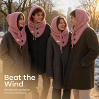 Women's Winter Knitted Hat Scarf Set with Ear Protection