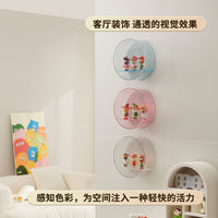 Round Wall-Mounted Display Box for Figures, PET, 40x40x25cm
