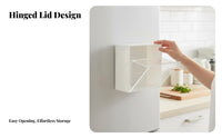 Strong attractive force Refrigerator-Side organizer toolno-drill installation attractive container Space-Saving Organizer Box multifunctional for Home Organizers, clearice Workers, Pegboard, Laundry Room, Classroom, Workshop