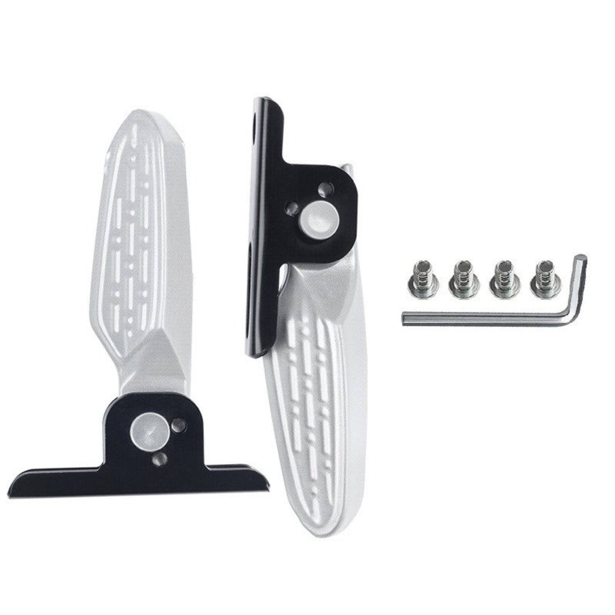 Aluminum Alloy Footrest Peg Non-Slip Foldable Bike Peg Space-Saving Vehicle Accessory