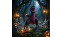 Oversized Inflatable Dragon with Pumpkin Large Inflatable Dragon Weather-Resistant Lawn Decor Scary for Party