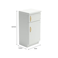 Realistic Design 1:12 Scale Refrigerator Highly Detailed 1:12 Scale Fridge Exquisite Craftsmanship Miniature Refrigerator Openable Doors for Children, Hobbyists, Adults, Model House