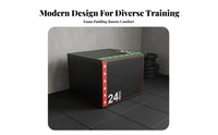 Triple-Function Soft Plyo Box Stable & Sturdy Triple-Function Foam Bound Box Adjustable Height Step Block Fully Assembled