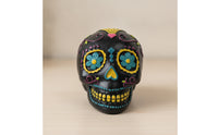Cranium Ornament Day of the Dead Style Tabletop Cranium Decor Decorative for Collectors, Desk, Mantel
