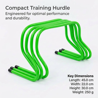 Football Speed Agility Hurdles, Soccer Training Hurdles, Basketball Agility Equipment, Track and Field Speed Hurdles, PVC Agility Hurdles with Strap