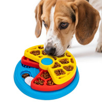 Maze Food Bowl Anti-Slip Slow Feeder Puzzle Toy Rotating Slow Feeder Bowl for Dogs, Small & Medium Breeds, Training