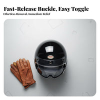 3/4 Open Face Helmet 3C Certified Retro Removable and Washable Liner Guarding Headwear for Commuters, Men, Commuting, City Riding
