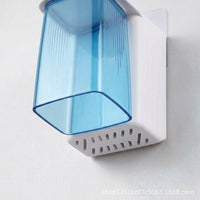 Toothbrush Holder No Drill Wall Mount Toothbrush Organizer , Sink Organizer Countertop, Toothbrush Rack Care Organizer for Family
