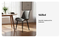 Modern Design Upholstered Armless Chair Minimalist Design Armless Upholstered Chair Soft Cushion Household Furniture Comfortable for Homeowners, Business Owners, Interior Designers, Dining Room, Restaurant, Reception Area, Kitchen