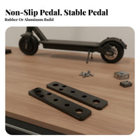 2 Pieces Electric Scooter Passenger Footrest Easy Installation Rear Seat Footrest Extension Foldable Rear Foot Pegs Long-Lasting