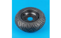 Directional Pattern Front Lawn Tractor Wheel Valve Stem Opening 13x5.00-6 Tire Mounted Metal Hub Wheel Black