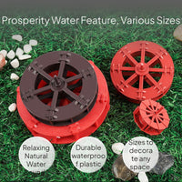 Faux Wood Water Wheel for Pond and Garden Decor