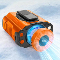 USB Rechargeable Waist Fan Digital Display Belt Fan High Speed Wearable Air Conditioner Drop Resistant for Outdoor