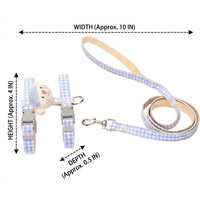 Small Dog Harness and Pet Walking Leash Set, Nylon Material H-shaped Puppy Harness, Non-Retractable Pet Walking Harness for Small Dogs