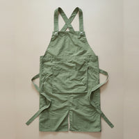 Lightweight Crossed-Back Apron Adjustable Apron with Pocket Split Hem Workwear Soft for Baristas