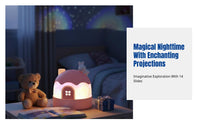 Star Projector Lamp for Kids, Music Box Night Light, Girls Birthday Gift, Ceiling Galaxy Projector, USB Rechargeable