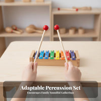 Childsafe spherical-headtiped Beater adaptable Percussion Mallet Brightly Colored Musical Accessory sturdy for young children, Beginners, Music instructors, Kindergarten, Practice periods, Playroom, Home