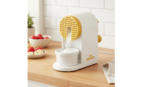 Manual Ice Crusher Non-Electric Hand Crank Snow Cone Machine DIY Fun Portable Shaved Ice Making for Children, Home, Parties