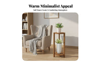Multi-Tier Design Tiered Corner Plant Stand Minimalist Design Tiered Corner Stand Sturdy Construction Display Shelf Space-Saving for Home Decorators, Homeowners, Apartment Dwellers, Balcony, Living Room, Outdoor, Bedroom