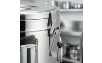 Large Capacity Insulated Food Container Easy to Clean Stainless Steel Insulated Barrel Hot Cold Drink Container Portable Design