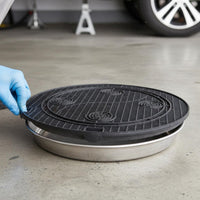 Oil Pan Spatter Screen Mesh Low-Profile Oil Drain Pan Screen Spill Deflector for Mechanics, Home Garages