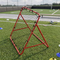 Foldable Soccer Rebound Net with Metal Frame Portable Soccer Rebound Net Adjustable for Backyard