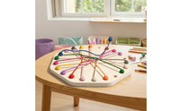 Wooden Puzzle Board with Cords Sensory Rope Untangling Puzzle Wooden Game Board Screenwithout-Screen Interactive for Children