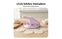 Dumpling Skin Maker Handheld Doughes Press for Dumpling Wrappers,Manual Press Tool, Convenient Homemade Dumplings,for Kitchen Restaurant