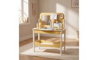Pretend Play Vanity with Accessories Kids Toy Young Child Furniture for Toddlers, Children, Playroom