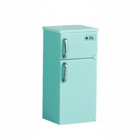 Double Door Dollhouse Refrigerator Realistic Design Miniature Fridge Opening Doors Toy Kitchen Appliance for Collectors