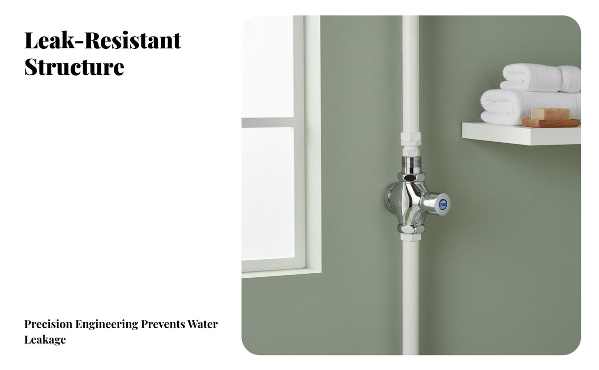 High Flow Rate Squat Toilet Flush Valve Water Saving Push Button Flush Valve Copper Body Construction for Commercial Bathroom
