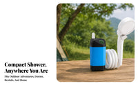 Temperature Monitoring Self-Priming Shower Pump Adjustable Water Stream USB Rechargeable Shower Kit