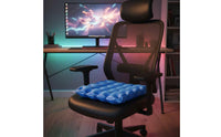 Square 25-Hole Cushion Even Weight Distribution Air-Filled Seat Pad Easy to Inflate Pressure Relief Pad for Office Workers Women, Car