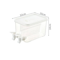 Heat Resistant Large Capacity Water Jug with Tap Easy to Clean Refrigerator Drink Dispenser Leakproof Lid Cold Brew Pitcher with Spigot for Party, Picnic