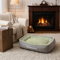 Rectangular Dog Bed Warm Soft Dog Sofa High-Resilience Filling Bolster Pet Bed for Dogs, Cats, Winter