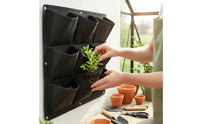 Vertical Planter Bag Reinforced Edges Wall Planter Simple to Install to Mount