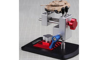 360 Degree Tool Holder Low-Profile Base Rotary Clamp Stand Aluminum Alloy Rotary Tool Clamp for Model Makers