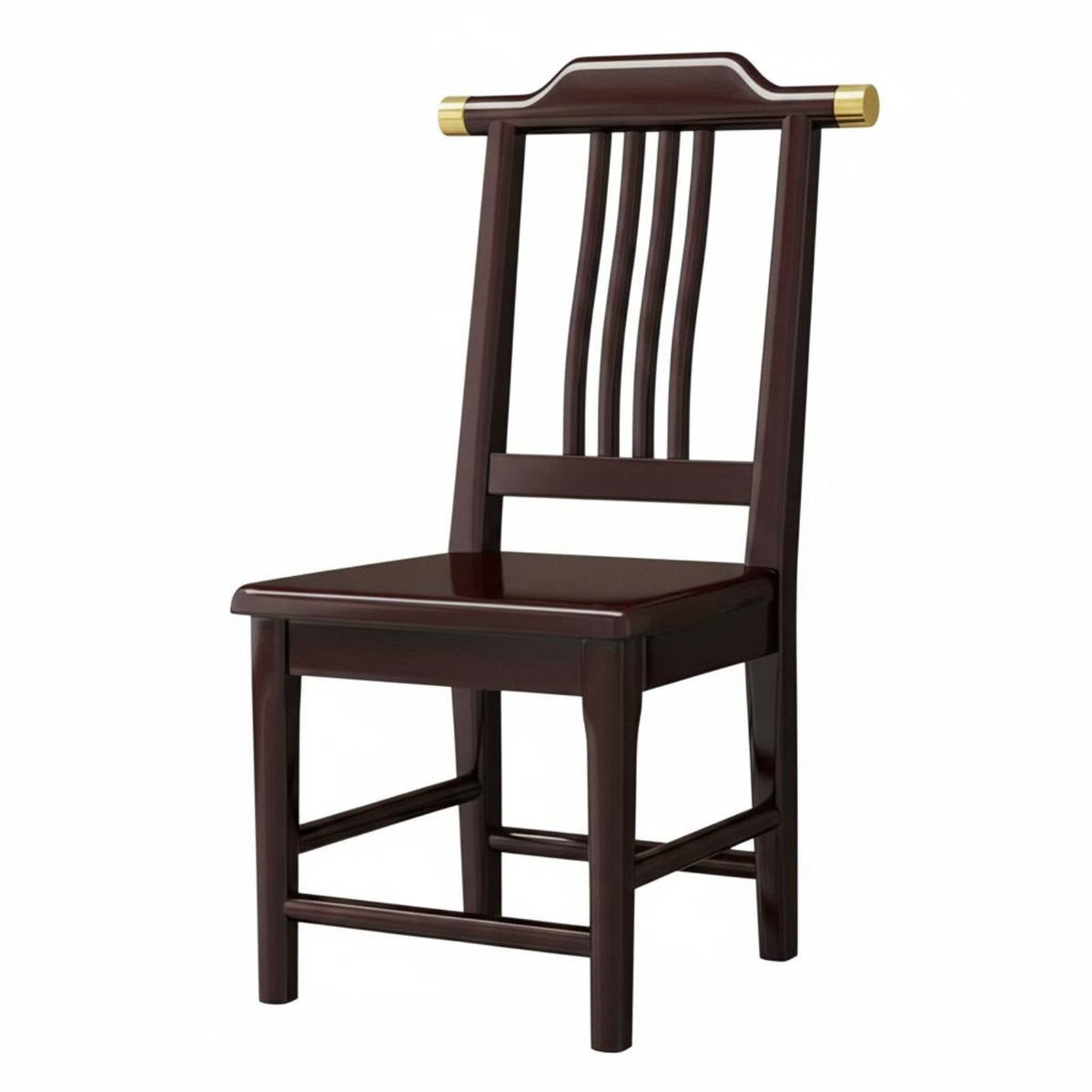 sturdy Wood Wooden spine supportrest Chair Chinese design Armless Wooden Side Chair No Assembly Required Dining Seat long-lasting Construction for Homeowners, Families, Restaurant Owners, Living Room, Kitchen