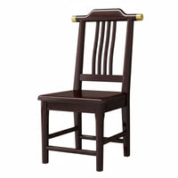 sturdy Wood Wooden spine supportrest Chair Chinese design Armless Wooden Side Chair No Assembly Required Dining Seat long-lasting Construction for Homeowners, Families, Restaurant Owners, Living Room, Kitchen