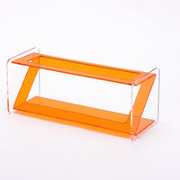 Transparent Controller Control Holder Compact Controller Control Holder with Compartments Glossy Desktop Organizer Sleek for Desk