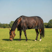 Mesh Fly Sheet Protection Horse Fly Sheet Horse Blanket with Buckles Breathable Lightweight for Horses, Turnout, Riding