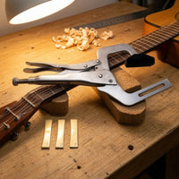 Fret Press with Curvature Inserts Adjustable Handheld Fret Simple to Use to Use Fretting Tool for Instrument Workshop