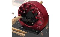 Aluminum Alloy Adjustable Drill Dowel Tool Multiple Size Holes Wood Rod Shaper Carbide Blade Adjustable Dowel Jig Wear-Resistant for Woodworking